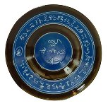 SCHALE 18.5CM/BLAUE DEKORATION