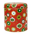 COOKIE TIN DOTTY DROPS RED