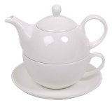 TEA FOR ONE SET WHITE