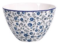 SCHALE BLUMEN/ NORDISCH BLAU