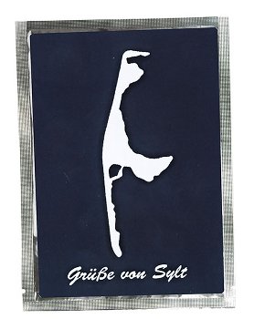 TEE-POSTKARTE GRÜßE VON SYLT
