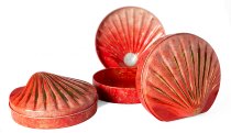 DOSEN-UMKARTON "MUSCHEL ROT"