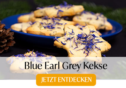 Blue Earl Grey Kekse