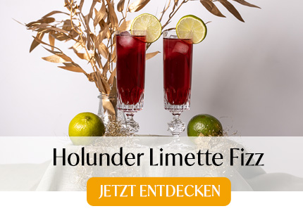Holunder-Limette-Fizz